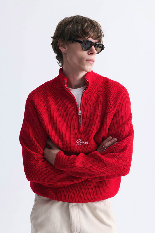 Fermuar Kapama Dik Yaka Sweatshirt