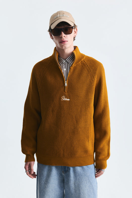 Fermuar Kapama Dik Yaka Sweatshirt