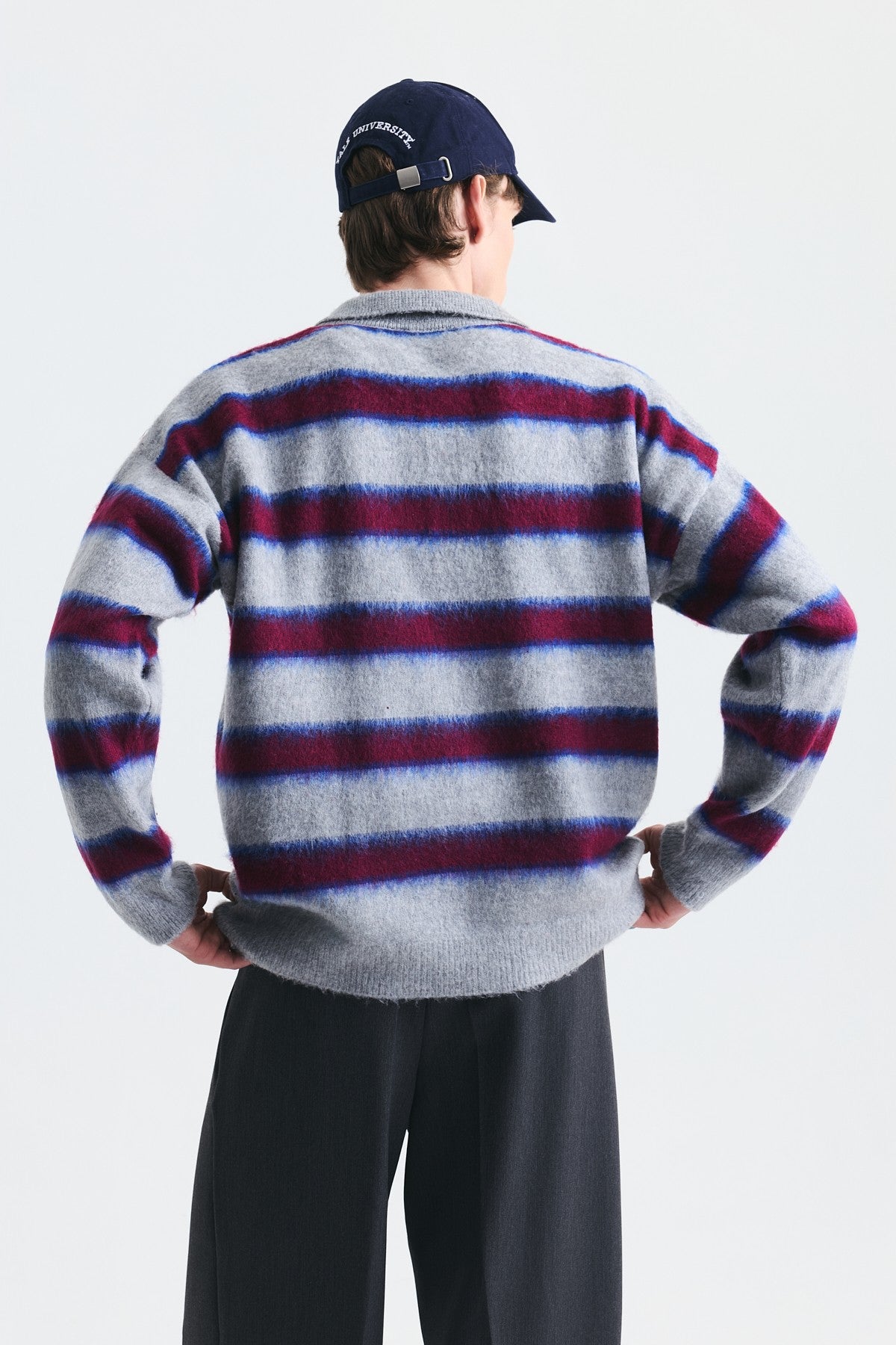 Oversize Blok Renkli Triko Kazak
