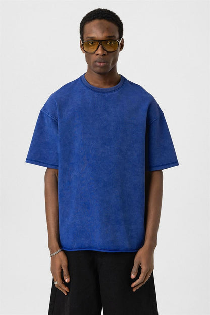 Yıkamalı Basic Oversize Tişört