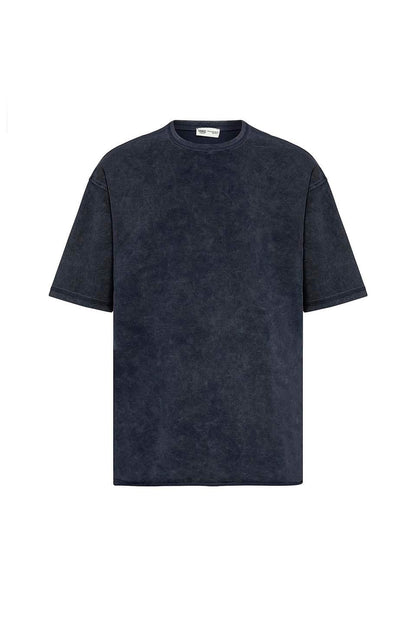 Yıkamalı Basic Oversize Tişört