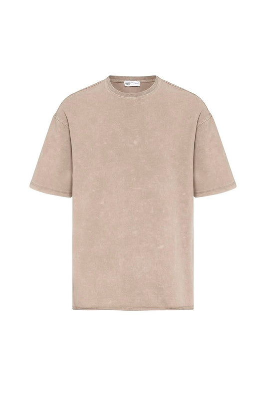 Yıkamalı Basic Oversize Tişört