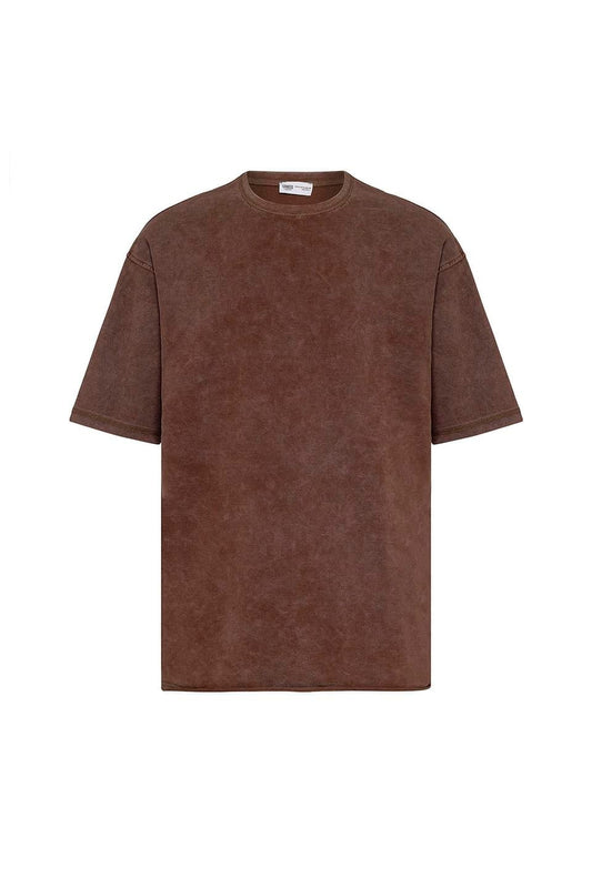 Yıkamalı Basic Oversize Tişört