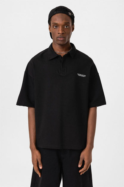 Polo Yaka Oversize Tişört