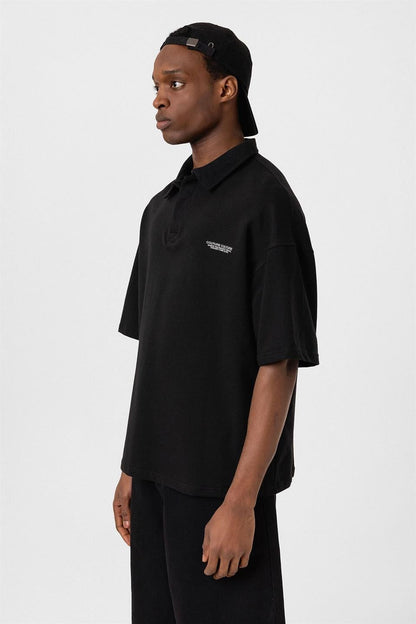 Polo Yaka Oversize Tişört