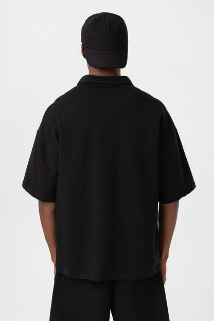 Polo Yaka Oversize Tişört