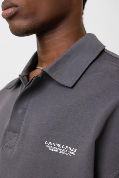 Polo Yaka Oversize Tişört