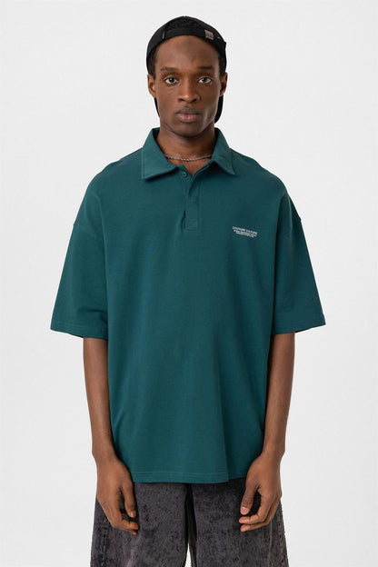 Polo Yaka Oversize Tişört