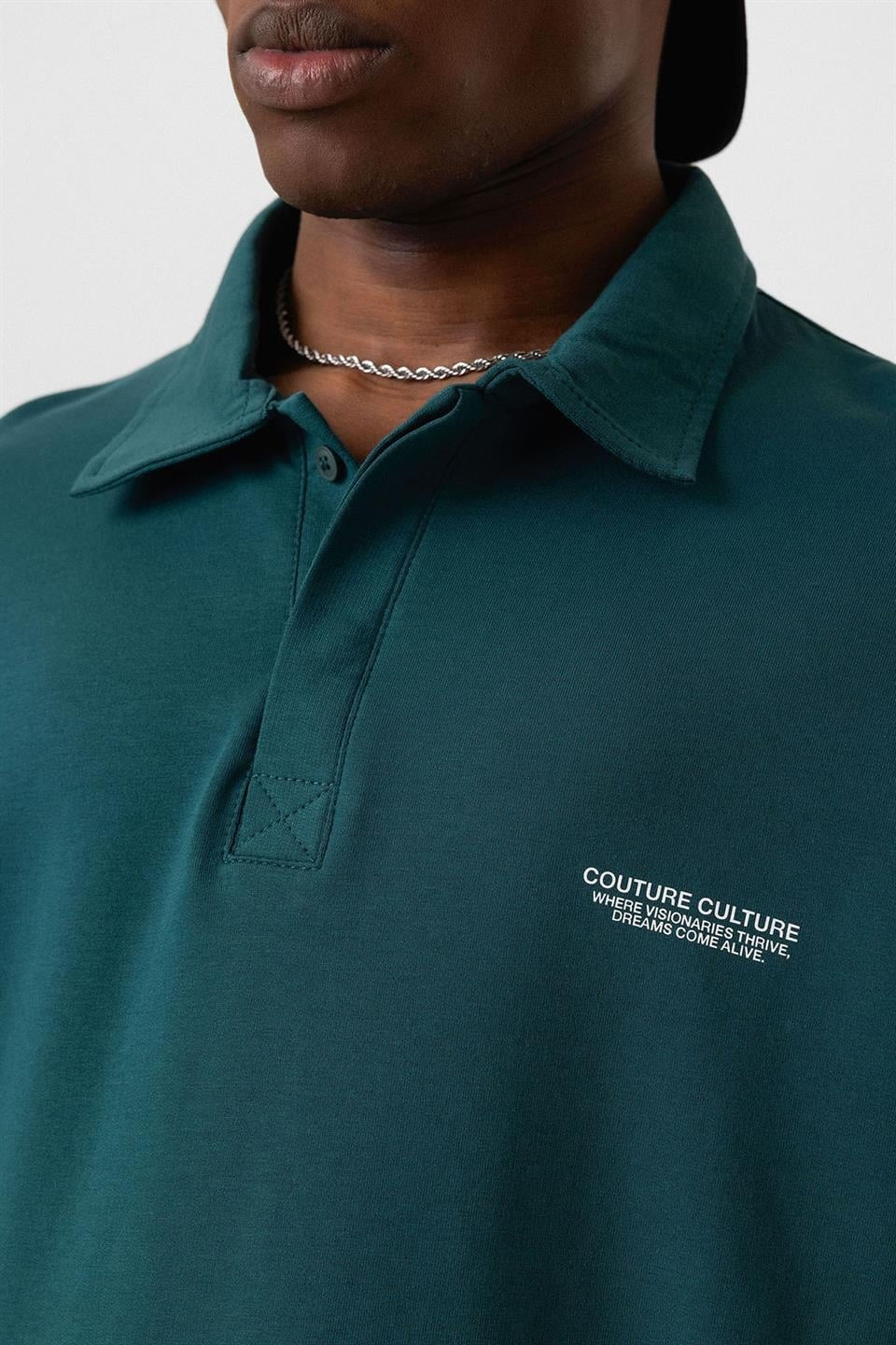 Polo Yaka Oversize Tişört