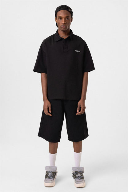 Polo Yaka Oversize Tişört