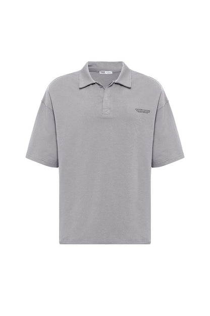 Polo Yaka Oversize Tişört