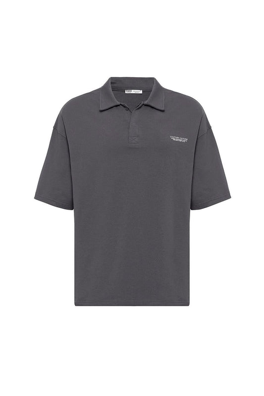 Polo Yaka Oversize Tişört