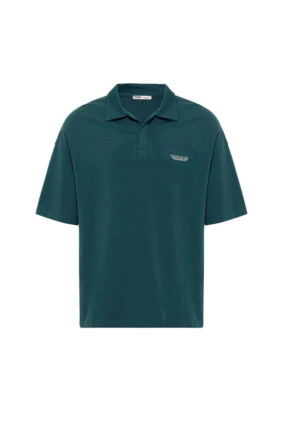 Polo Yaka Oversize Tişört
