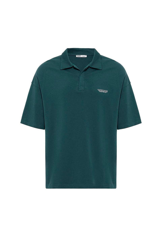 Polo Yaka Oversize Tişört