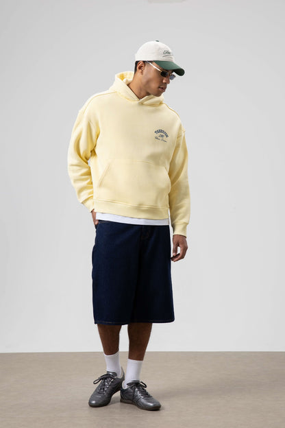 Oversize Yıkamalı Boxy Fit Kapüşonlu Sweatshirt