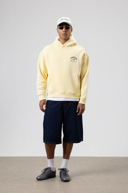 Oversize Yıkamalı Boxy Fit Kapüşonlu Sweatshirt