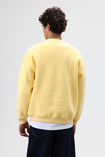 Basic Oversize Yıkamalı Sweatshirt