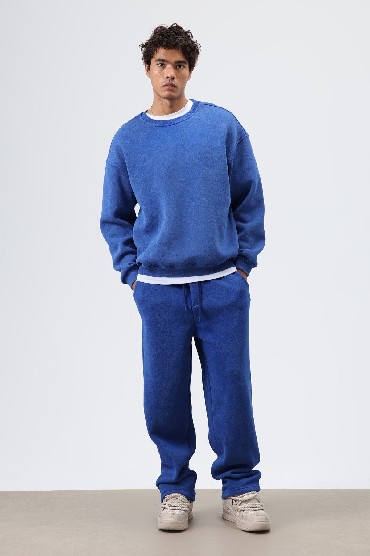 Basic Oversize Yıkamalı Sweatshirt