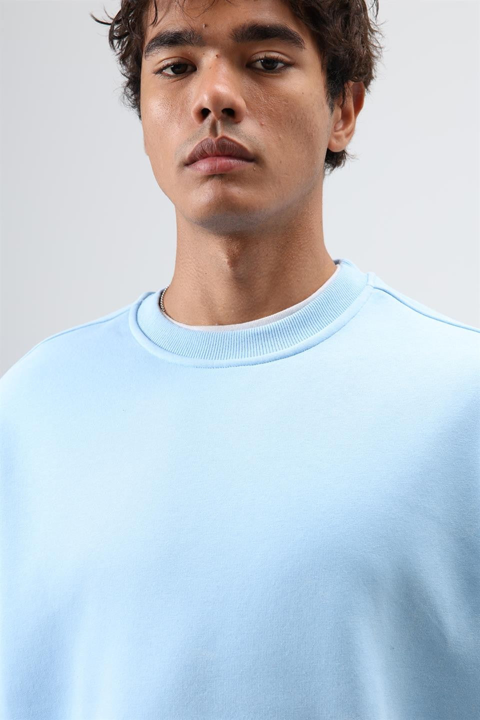 Basic Oversize Yıkamalı Sweatshirt