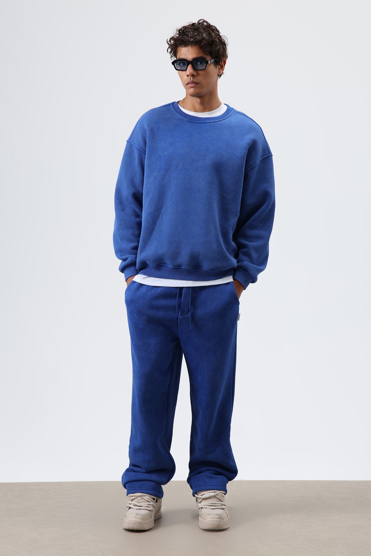 Basic Oversize Yıkamalı Sweatshirt