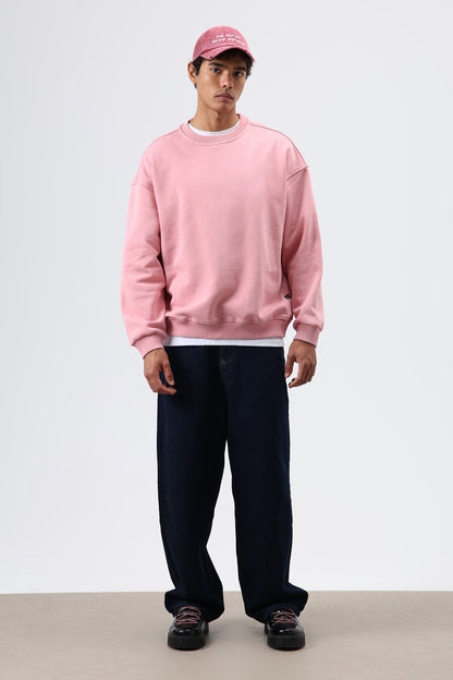 Basic Oversize Yıkamalı Sweatshirt