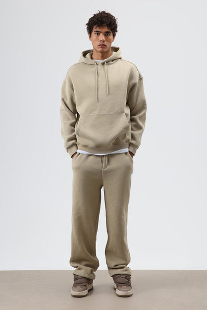 Basic Oversize Yıkamalı Hoodie