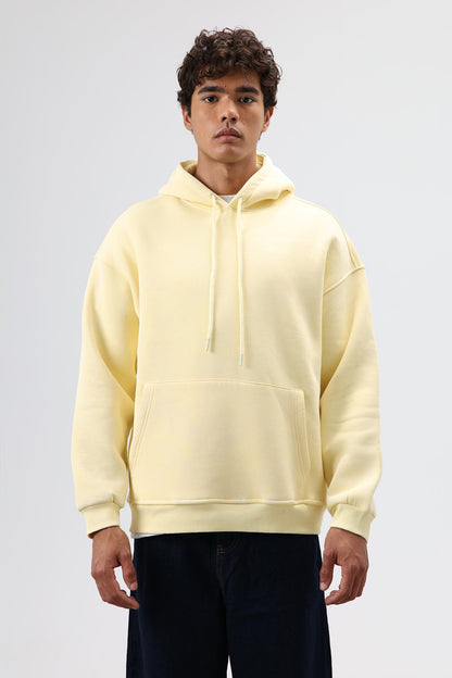 Basic Oversize Yıkamalı Hoodie