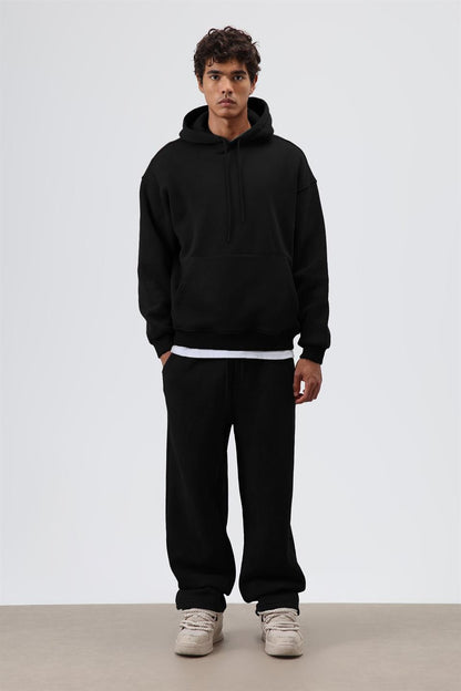Basic Oversize Yıkamalı Hoodie