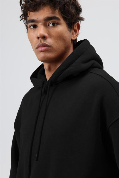 Basic Oversize Yıkamalı Hoodie