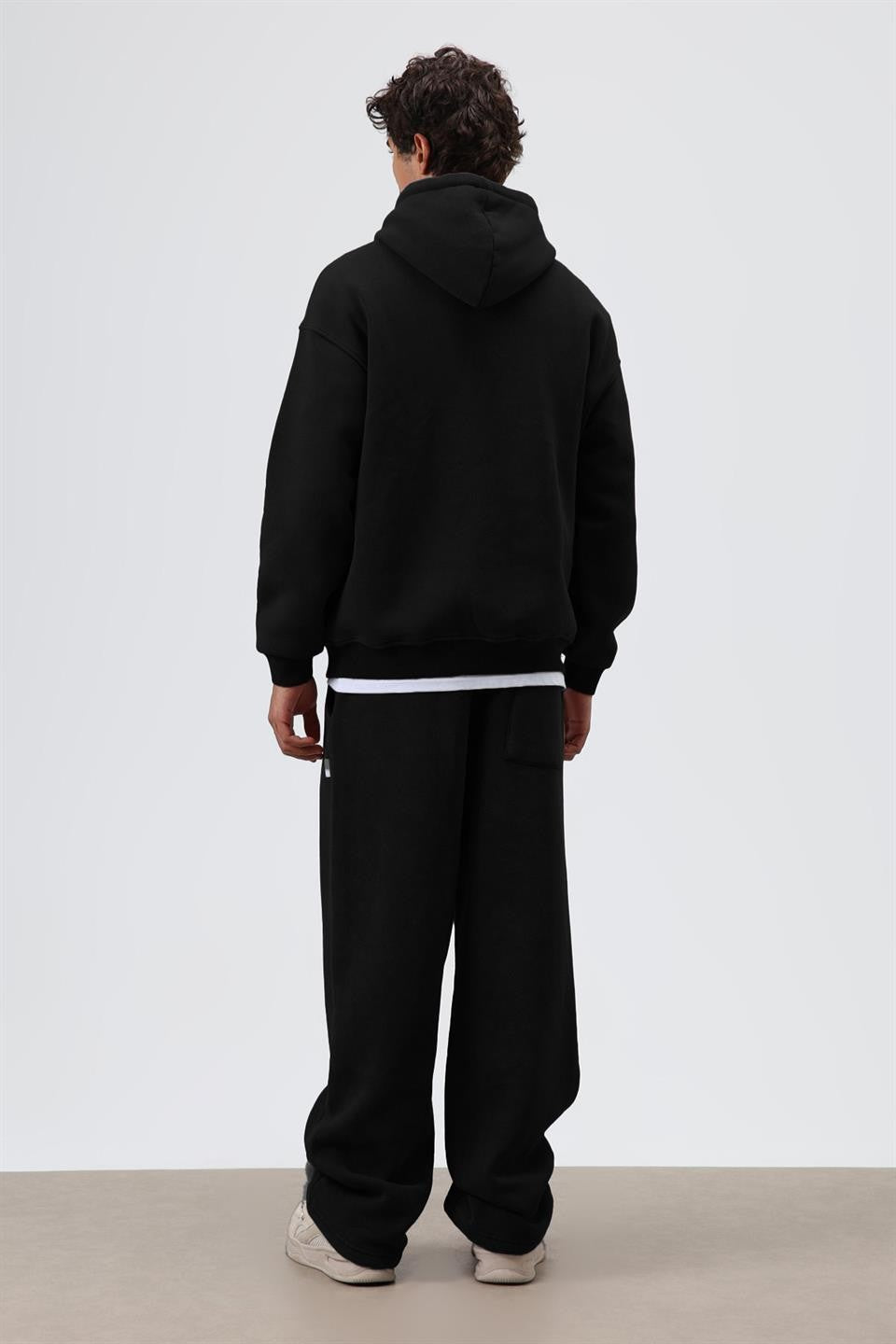 Basic Oversize Yıkamalı Hoodie