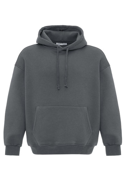 Basic Oversize Yıkamalı Hoodie
