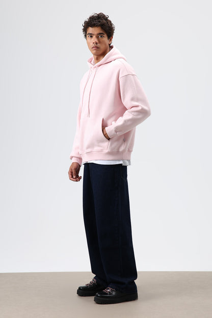 Basic Oversize Yıkamalı Hoodie