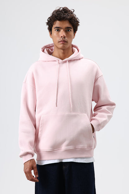 Basic Oversize Yıkamalı Hoodie