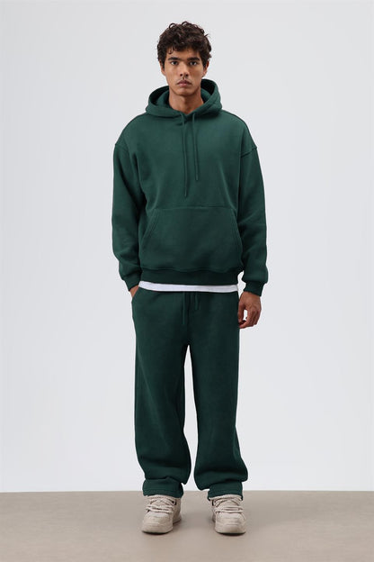 Basic Oversize Yıkamalı Hoodie
