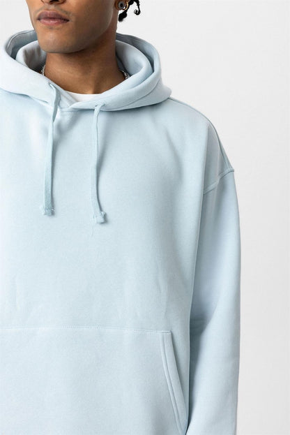 Basic Oversize Yıkamalı Hoodie