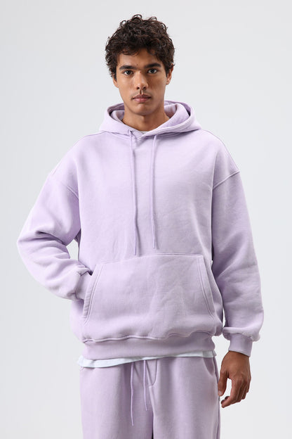 Basic Oversize Yıkamalı Hoodie