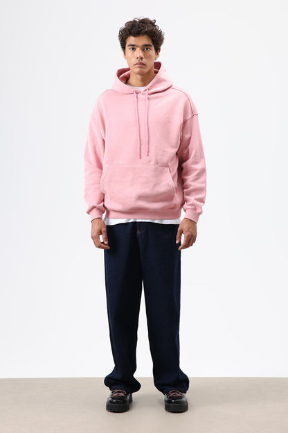 Basic Oversize Yıkamalı Hoodie