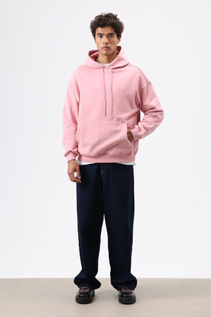 Basic Oversize Yıkamalı Hoodie
