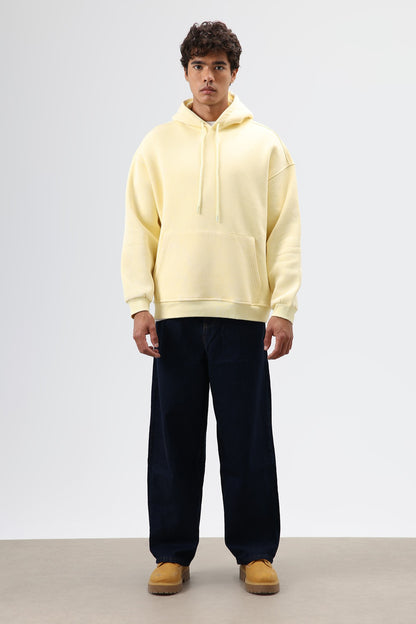 Basic Oversize Yıkamalı Hoodie