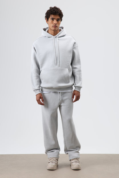 Basic Oversize Yıkamalı Hoodie