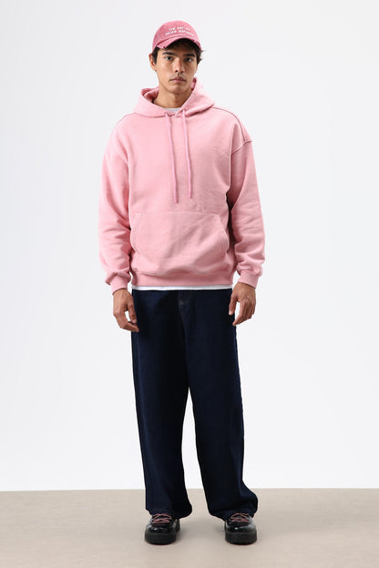 Basic Oversize Yıkamalı Hoodie