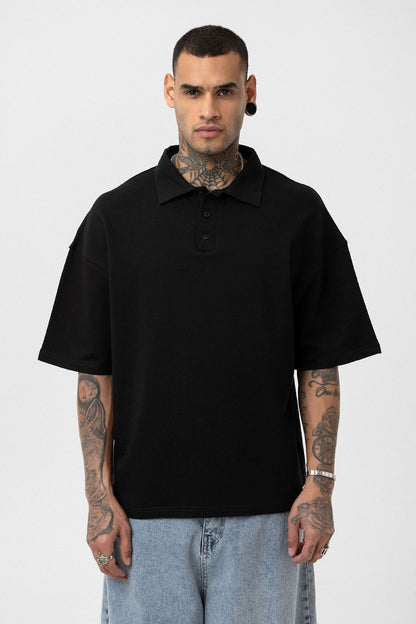 Basic Polo Yaka Oversize Tişört