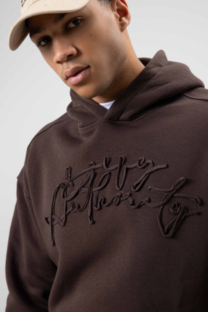 Oversize Baskılı Kapüşonlu Sweatshirt V70-117