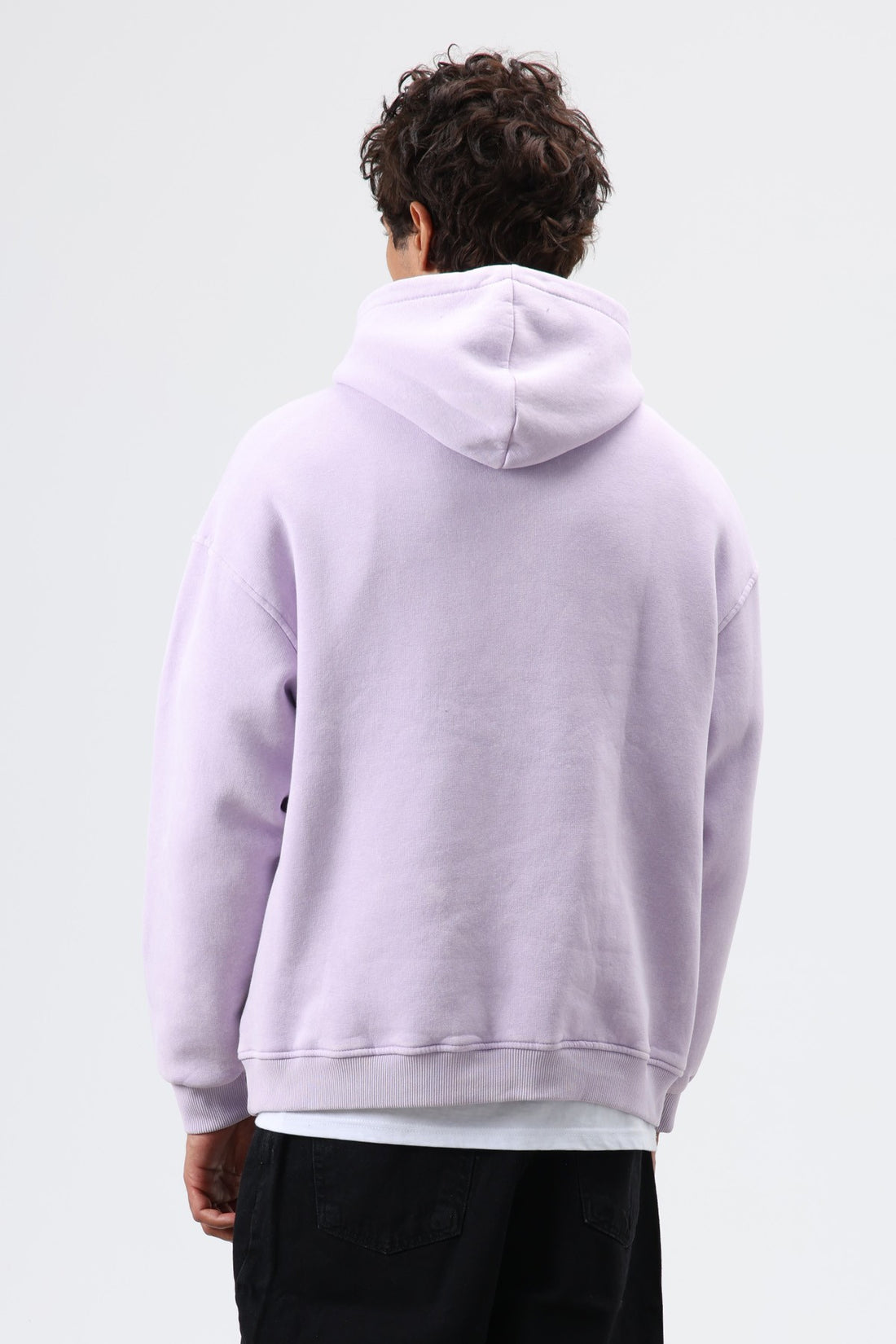 Oversize Baskılı Kapüşonlu Hoodie