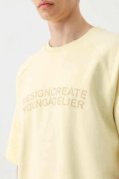 Oversize Reglon Kol Yazı Baskılı Tişört