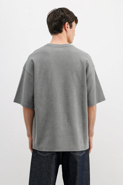 Numara Baskılı Oversize Tişört