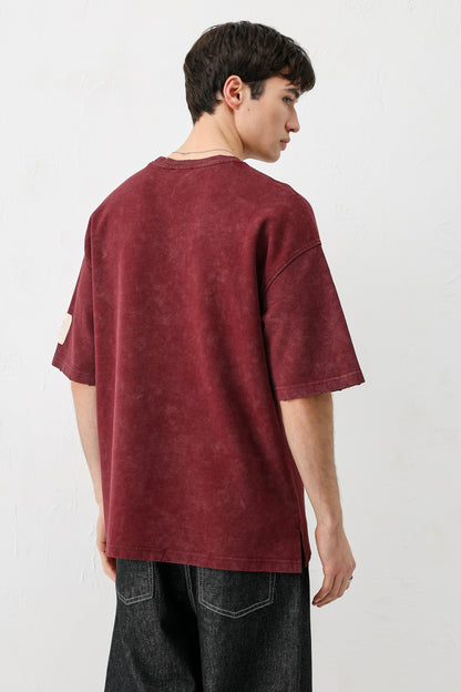 Baskılı Oversize Tişört