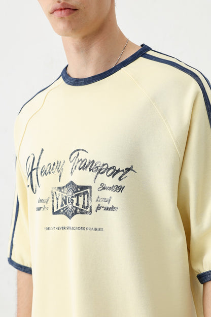 T-SHIRT WASHED REGLAN KOL