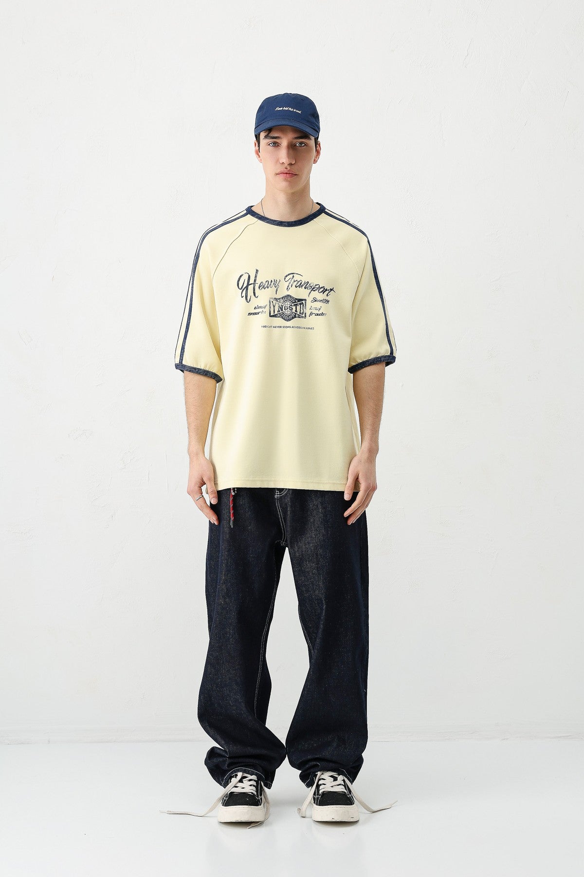 T-SHIRT WASHED REGLAN KOL