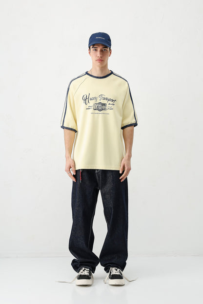 T-SHIRT WASHED REGLAN KOL